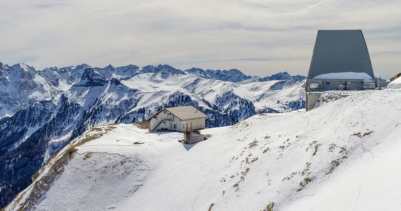 La station de ski Val di Fassa (Belvedere)